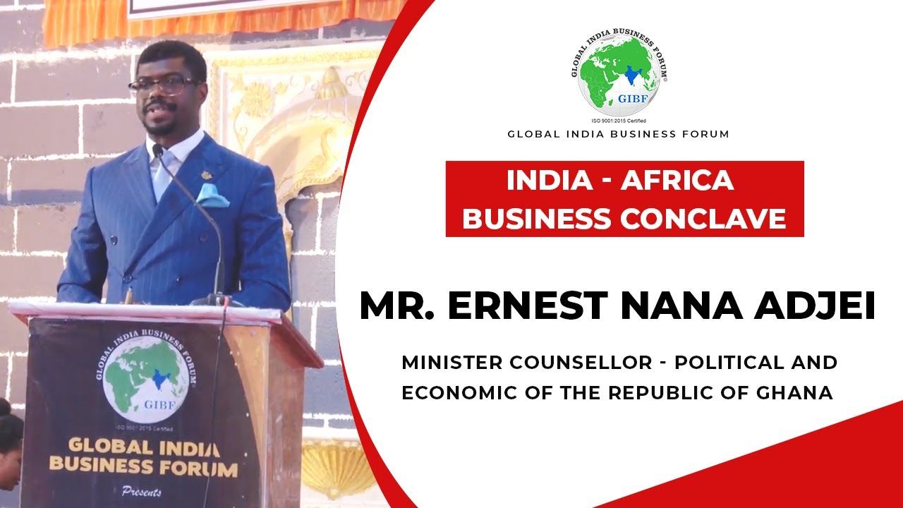 Youtube Thumbnail - 'Ghana: Your Gateway to Thriving Business Opportunities' - India-Africa Business Conclave!